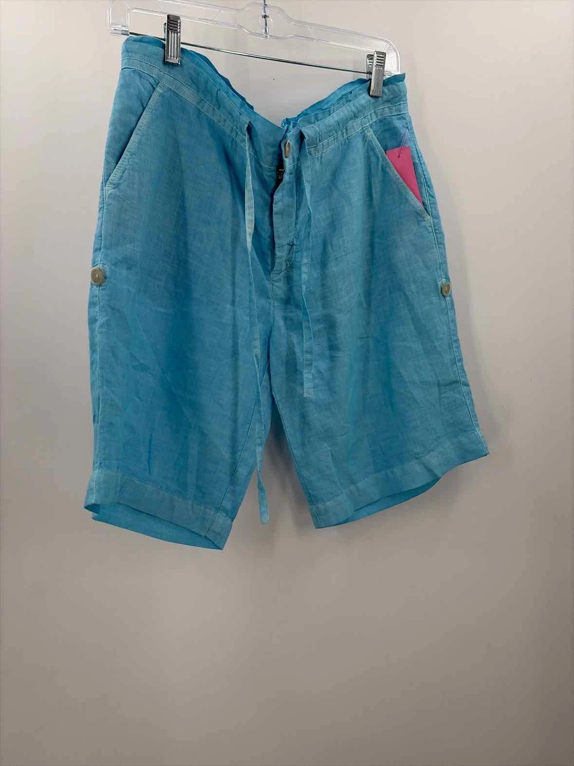 Pre-Owned 120% Lino Blue Size 44 Basic Shorts