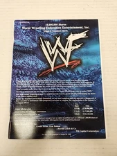 World Wrestling  Federation WWE Stock Prospectus For IPO, Rare- Color Photos