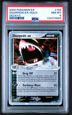 2005 POKEMON EX DEOXYS #104 SHARPEDO EX-HOLO PSA 8