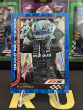 2025 Topps Chrome Formula 1 F1 George Russell Blue Raywave Refractor /150