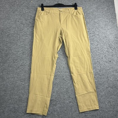 Merrell Pants Women's 12 Khaki Stretch Nylon Hiking Outdoor Travel Straight Leg