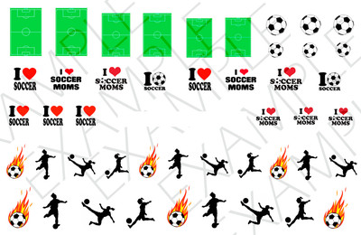 Decalcomania Per Unghie Da Calcio - Italia - Foto 6