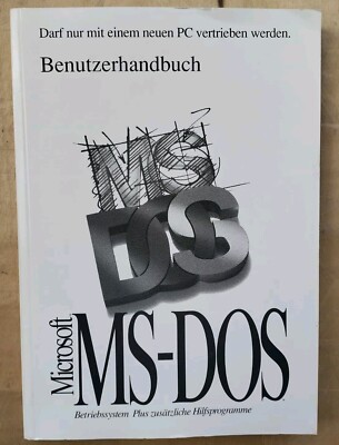 Vintage Microsoft Benutzer Handbuch MS-DOS