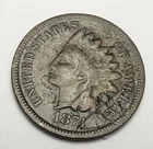 1874 P Indian Head Cent Penny  *F - FINE DETAILS*  **FREE SHIPPING**