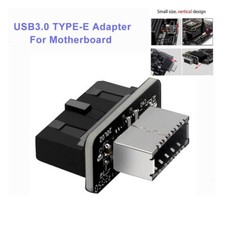 USB Header Adapter USB3.0 19P/20P To Type E Converter Adapter Front Type C Plug