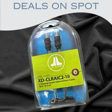 JL Audio XD-CLRAIC2-18 2-Channel RCA Cable 18ft (5.49 m) Audio Interconnect NEW