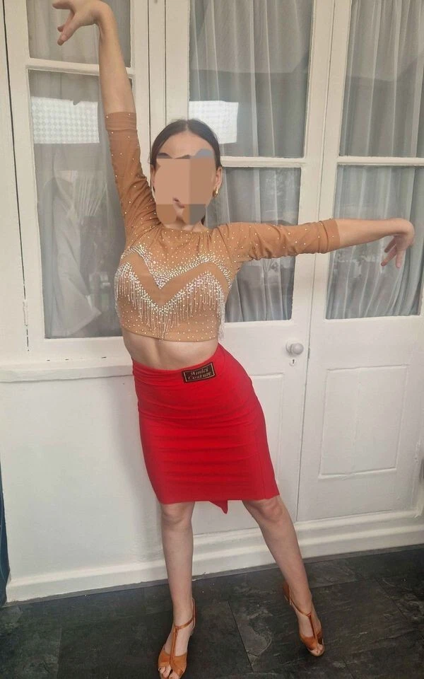 Amici couture 3 piece ballroom and Latin dress size 6-10 - Image 4 of 4