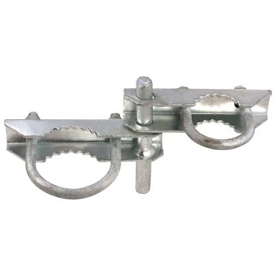Chain Link 3'' [2 7/8'' OD] Industrial Offset 180 Degree Hinge (2 Pack)