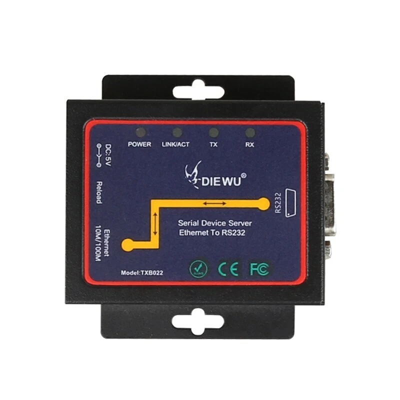 Serial Device Server DB9 RJ45 To RS232 Ethernet To RS232 TCP/IP Module Converter - Image 3 of 4