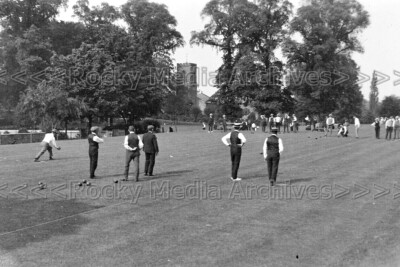 Qml-62 Sozialgeschichte, Bowling, Abington Park, Northampton um 1920. Foto