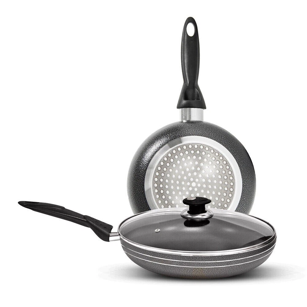 26cm Non Stick Wok Insulated Long Handle With Lid Induction Dishwasher Safe
Opens in a new window or
