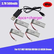 721855 3.7V 500mAh 25C Li-Po Battery for FLT H07 U815A U818A U819A LS 6036 Drone