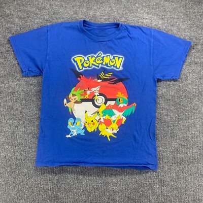 Pokémon ピカチュウ Tシャツ ブルー Lサイズ s-l400.jpg