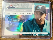 2001 Fleer Game Time Claudio Vargas Next Game Extra 97/200 RC #106 Marlins