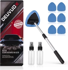 Upgraded Windshield Cleaning Tool Expandable Car Window Cleaner 2 Spray Bottles