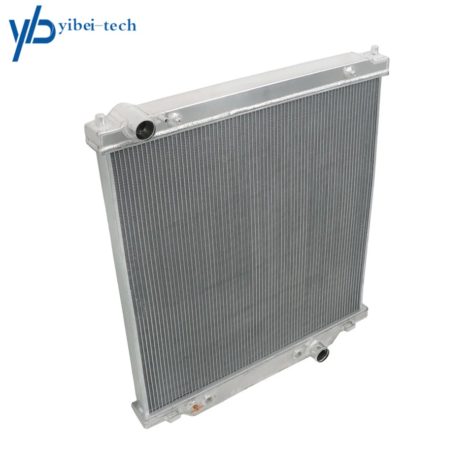 Radiador de aluminio de 3 filas apto para Ford F250 F350 F450 2003-2007 6,0 L Powerstroke Foto 2 de 4