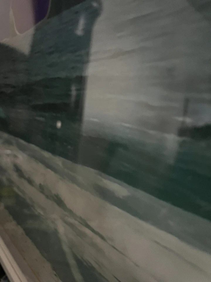 Pottery Barn Beach Umbrella Art print frame 42" x 28" - Image 3 of 4