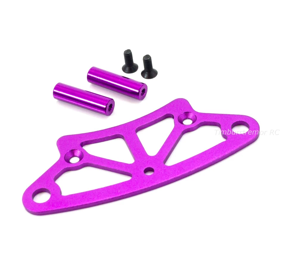 HSP 102058 Aluminum Upper Bumper Mount + Body Posts, Purple for Redcat Lightning - Image 3 of 3