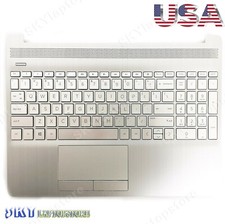 New HP 15-DW 15S-DU 15S-DY Palmrest w/ Keyboard Non-Backlit Touchpad L52023-001