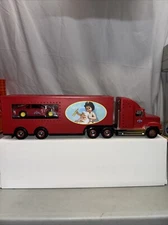 2000 AMOCO LIMITED EDITION HOLIDAY TRUCK  Red With Small Race Car Y2K