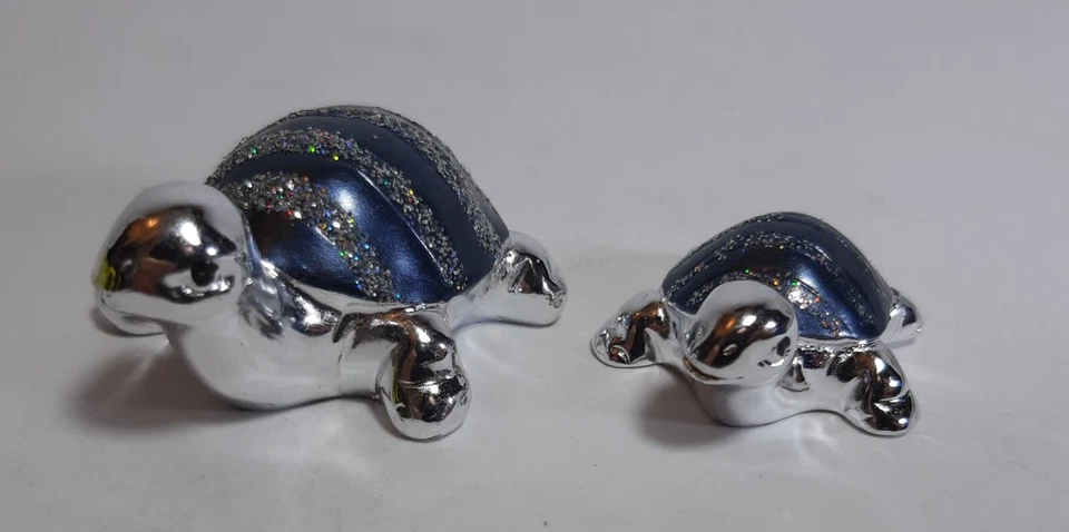 2 Microfusioni Tartaruga Argentate - Immagine 3 di 4