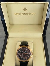 Dreyfuss & Co Valjoux Automatic Chronograph Handmade Swiss Watch with Box