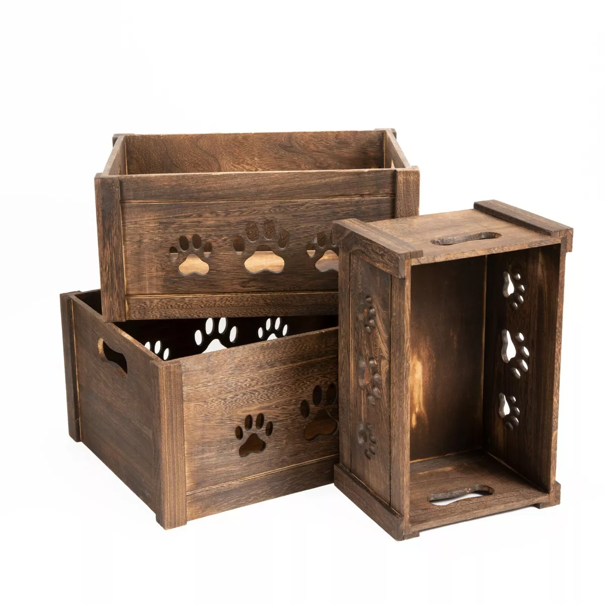 Wooden toy box for dogs deals