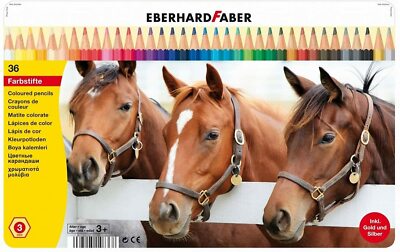 Eberhard Faber 514836 - Farbstift hexagonal 36er, Blechetui