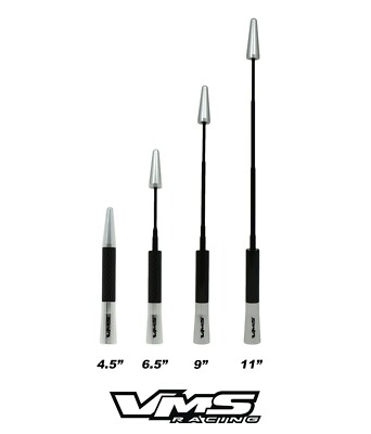 SILVER CARBON FIBER RETRACTABLE 5'' SHORT ANTENNA FOR DODGE RAM 1500 2500 3500