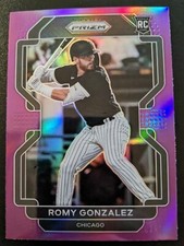 2022 Prizm Baseball Romy Gonzalez Purple Prizm Parallel Rookie #197 White Sox