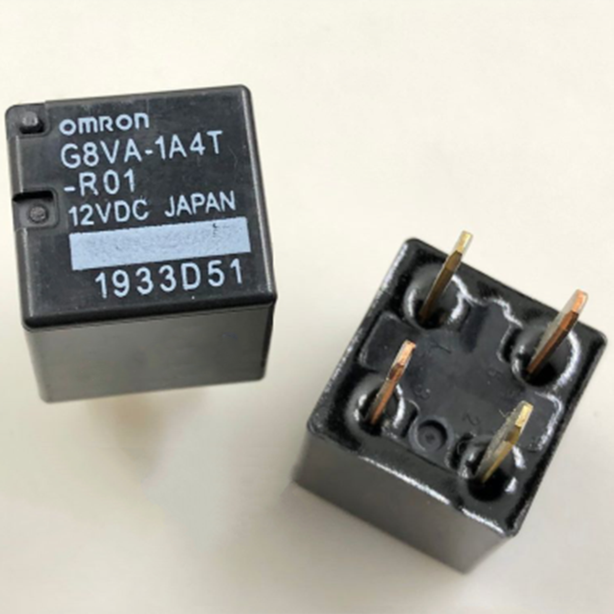 Relais Automobile 12V DC 4 Broches - Modèle G8VA-1A4T-R01 - Pour Pompe à Carburant, Climatisation, Haut-parleurs - Lot De 2 Pièces