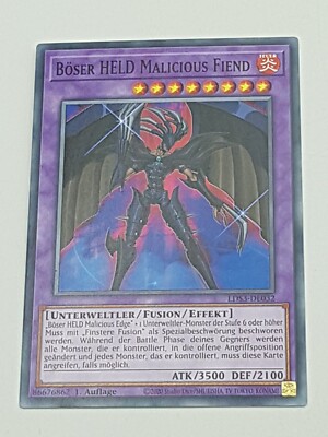 Yu-Gi-Oh! Einzelkarte Böser Held Malicious Fiend 1st NM 