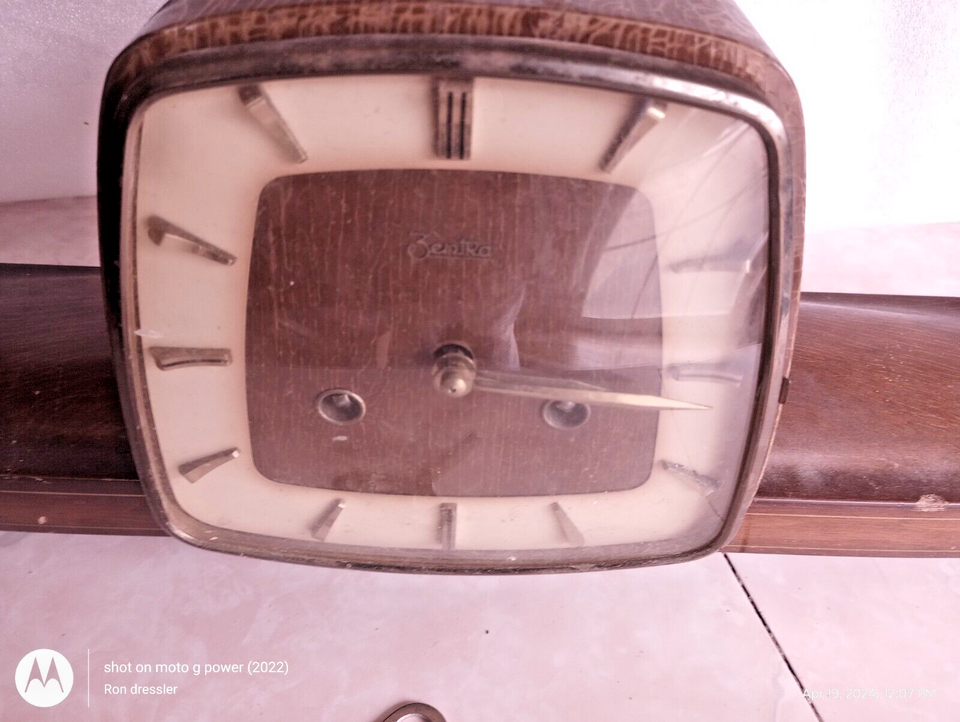 VINTAGE ZENTRA DESIGN GERMAN CHIMING MANTEL CLOCK ART DECO HERMLE eBay