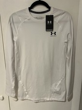 NWT Under Armour ColdGear Solid White Long Sleeve Shirt Size Small Mens S