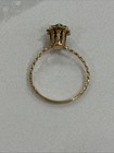 1980’s Emerald and Diamond 14 K Gold Tulip Ring — photo 6