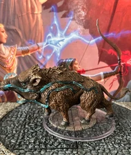 Gorthok the Thunder Boar D&D Miniature Dungeons Dragons Sand Stone 43 huge giant