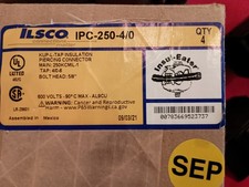 INSULATION PIERCING CONNECTOR ILSCO IPC-250-4/0 KUP-L-TAP 2- Available 