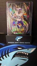 2024 Panini Select Aaron Jones #102 Premier Black and Green Prizm Shock Vikings