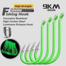 50~100Pcs Fishing Octopus Hooks Luminous Hook...