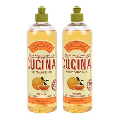 Cucina Concentrated Dish Detergent Refill Sanguinelli Orange and Fennel-2 Pack