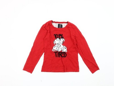 Disney Damen Pyjama Oberteil rot 2XS 101 Dalmatiner