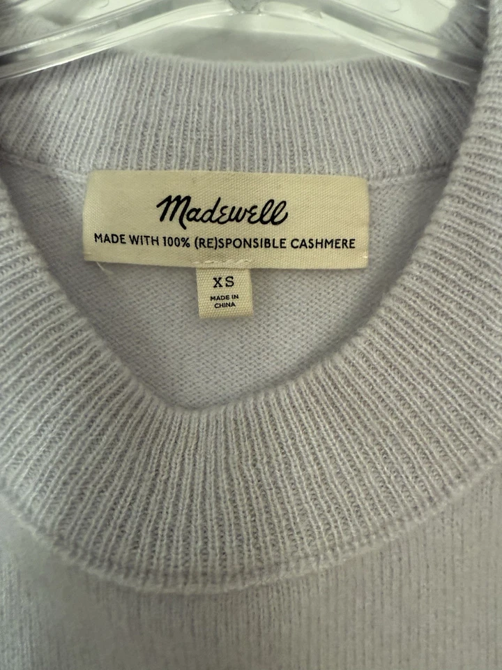 Madewell 100% кашемир свитер жилет женщин XS серый роскошь капсулы гардероб - Изображение 2 из 4