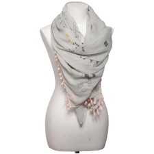 CODELLO x PEANUTS, Sommerschal, Damen, Grau/Pink, Print, 130 cm, 130 #8N5
