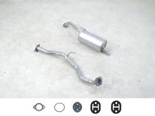 Auspuff SET Neu für Nissan Note 1 E11 1.5 dCi Mittelrohr Endtopf Anbauteile 