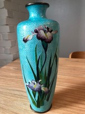 蓝色日本古董花瓶| eBay