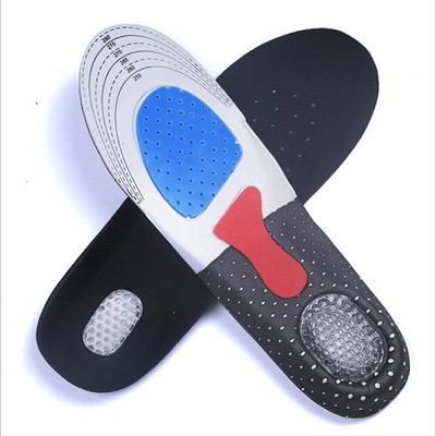 Men Insoles Gel Orthotic Sport Running Insert Shoe Pad Arch Support Heel Cushion