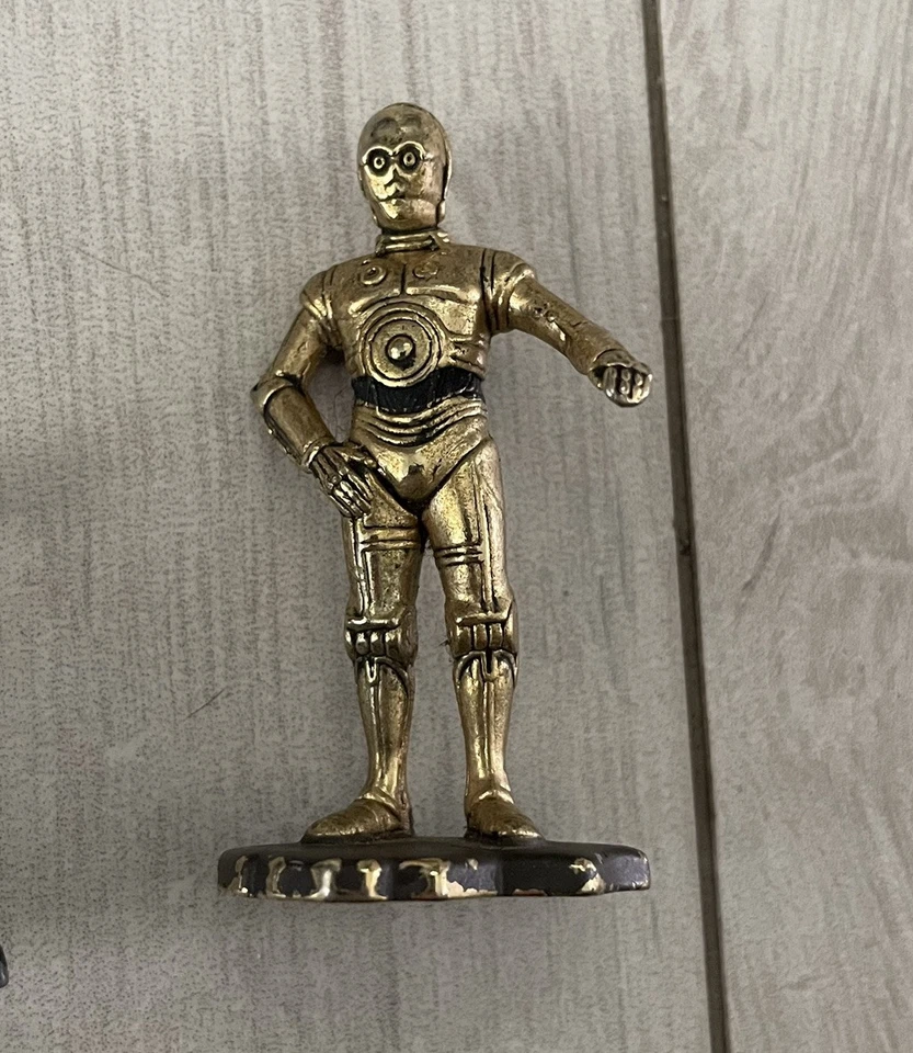 Action Masters Star Wars Лот из 4 Литых под давлением Металлических R2-D2 C-3PO Штурмовик Вейдер - Изображение 3 из 4