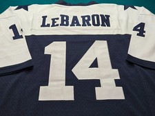 EDDIE LEBARON **XL* 1960'S STYLE COWBOYS, 1ST STARTING QB 1960!, SEWN NEW!