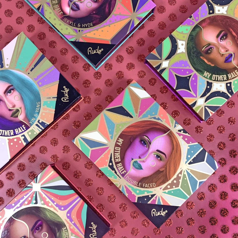 RUDE My Other Half Duo Shade Face Palette - Paradox Conundrum - Image 2 of 2