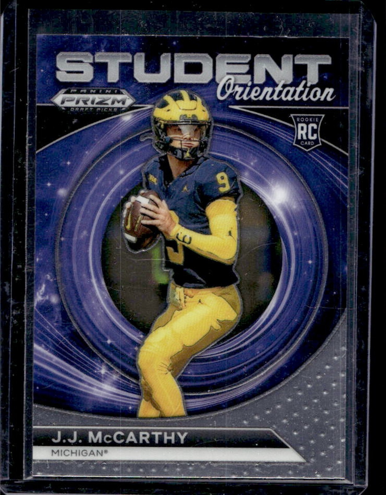 2024 Prizm Draft Picks JJ McCarthy Student Orientation RC #SO-JJM Wolverines